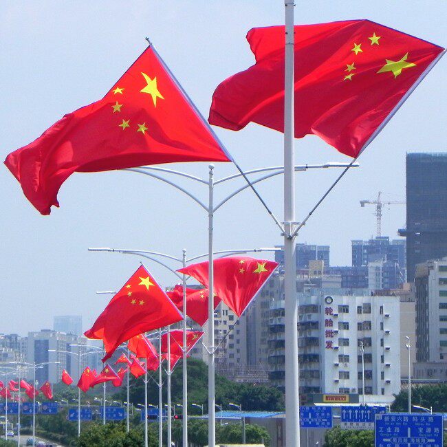 Lamp Rod Flag Streetlamp Rod flag Y type Flag carriageways National flag National flag National Day Flag Stainless Steel Flag Road Banner