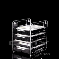(QDIY) YJ-Y2G Y4G hanging acrylic hard disk bracket Hard disk box 3 5 mechanical hard disk box DIY