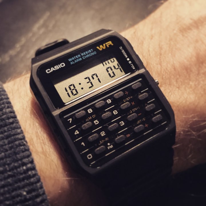 Casio Casio Retro Calculator Waterproof Watch Male Ca 53w Z
