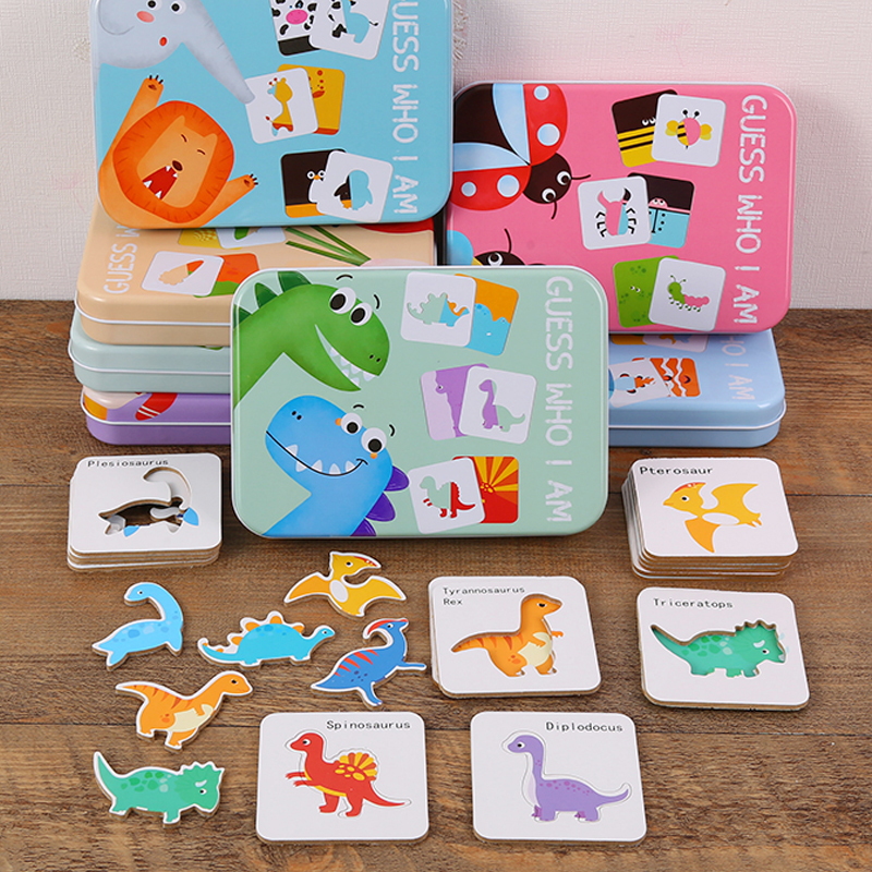 Toddler Boy Toy Animal Pairing Jigsaw Puzzle Building Blocks Early Learning Wisdom Development Baby 2-3 ½ 6 Boy Girl