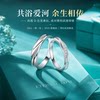 DR18K sterling silver moissanite one carat couple ring