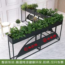 Living Room Decoration Iron Art Restaurant Partition Flower Racks Outdoor Balcony Fencing Flower Trough Outdoor Patio Barrier Floor Flower Case