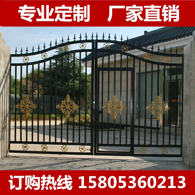 Wrought iron door Garden door Iron door Rural door Double switch Villa door European aluminum door Iron door New product