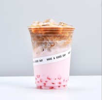 Web red milk tea sticker water - proof steel sticker water - proof coffee milk tea