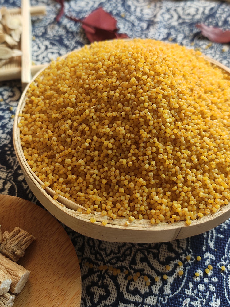Shanxi farmers straight hair millet porridge small yellow rice new rice 5 catties millet grains Shanxi specialty grains grains grains