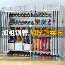 Simple shoe rack Wrought iron multi-layer household assembly dustproof dormitory household door storage shoe cabinet artifact Economical