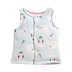 Cotton ấm tim nhỏ vest mùa thu và mùa đông đôi cotton vest nam và nữ bé ấm áp mặc vest mềm áo khoác ba lỗ có mũ bé gái Áo ghi lê