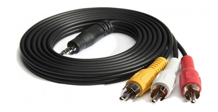 Av Cable One-To-Three Tv 1-to-3 Audio Output Conversion Cable Three-Color Video 3.5mm Tmall Magic Box 4 Youth Edition Tmb2200Ra Tmb300A M10 M13 M17 M16S Universal