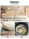Langdu Sailing Fabric Sofa Living Room Small Apartment Direct Line Large Sit Deep Detachable Washing Cats Scratch Cream Down Cloud