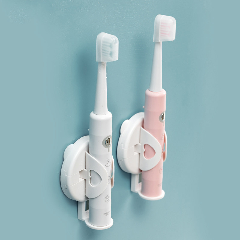 Japanese electric toothbrushes wall-mounted free toothbrush rack hanging wall hanging rack teeth dressing room shelving shelf suction wall shelf