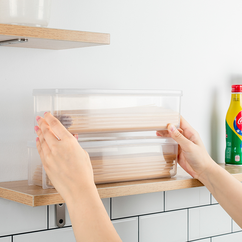Japan Noodle Containing Box Spaghetti Hanging Noodles Preservation Box Seals Large rectangular Rectangular Packed Noodle's containing box