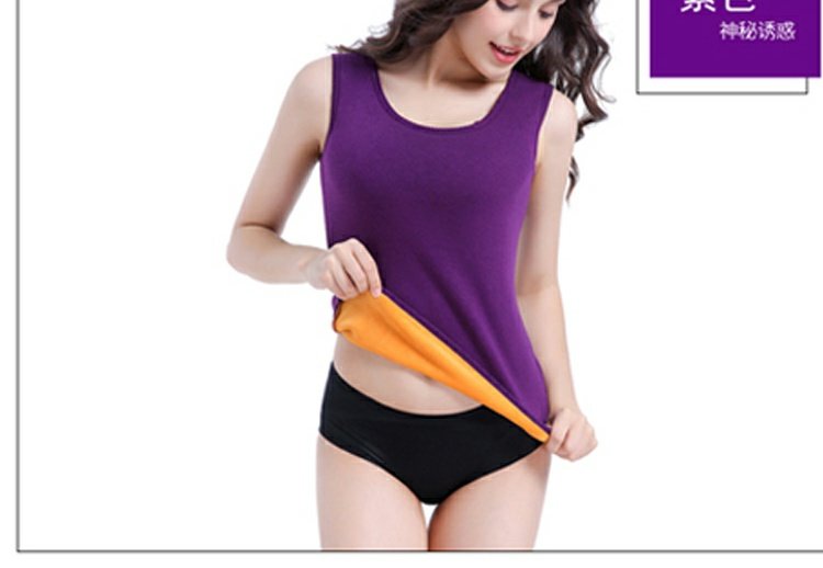 Áo ấm nữ dày cộng với áo sơ mi nhung màu da thịt áo sơ mi cotton không tay mùa thu và mùa đông gợi cảm bó sát áo lót k dây