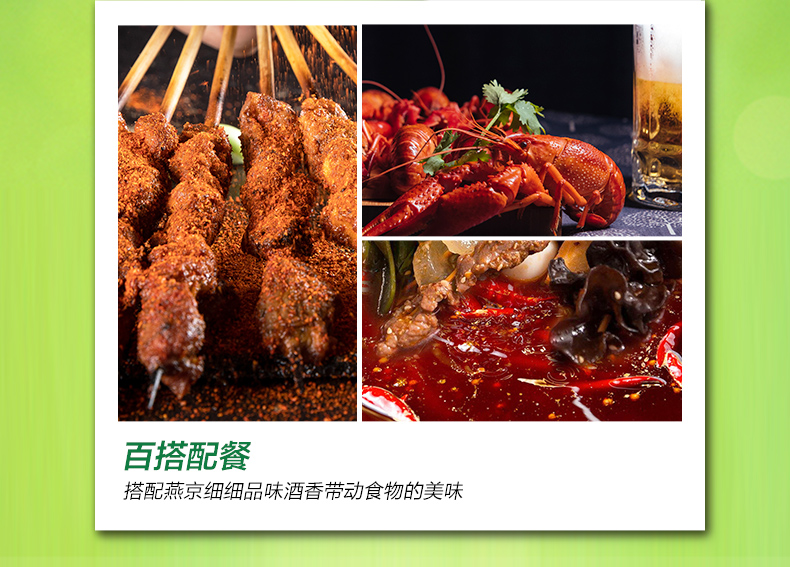 燕京啤酒 10度鲜啤 500ml*18听 图9