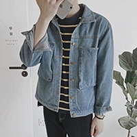 Японская весенняя ретро джинсовая куртка для влюбленных для отдыха, в корейском стиле