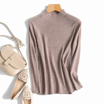 Just need to recommend multi-color into half high collar Joker elastic slim knit womens base shirt autumn and winter New