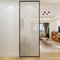 Nordic sliding door clip wire tempered partition wall glass partition sliding door porch custom screen bedroom bathroom