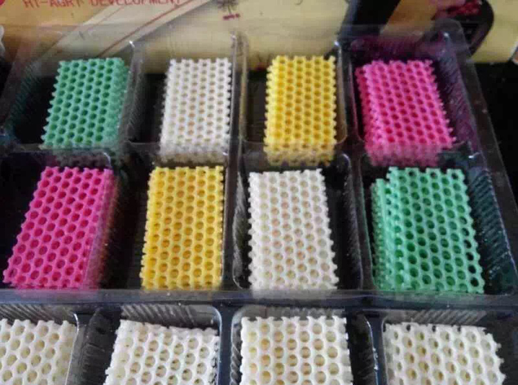 DIY handmade sô cô la hoa sắp xếp khuôn công cụ nướng bánh viền khuôn tổ ong lưới chèn khuôn khay làm kem
