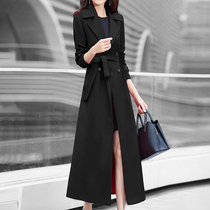 Mapping Hong Kong light luxury high-end suit collar windbreaker womens 2022 spring new temperament thin coat