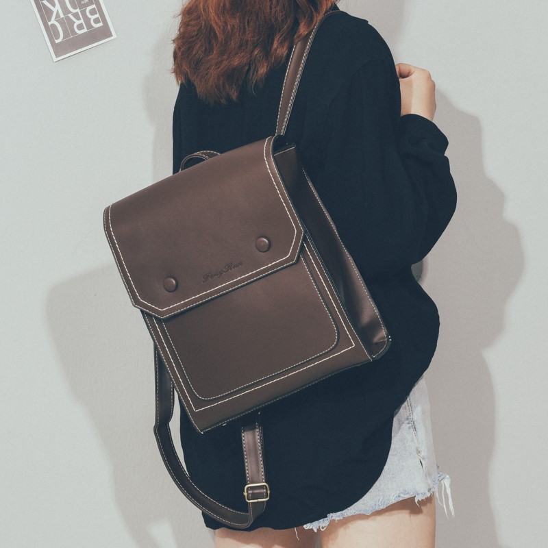 Retro shoulder bag female Harajuku ulzzang fashion Korean version of the wild simple shoulder bag high school college student school bag tide