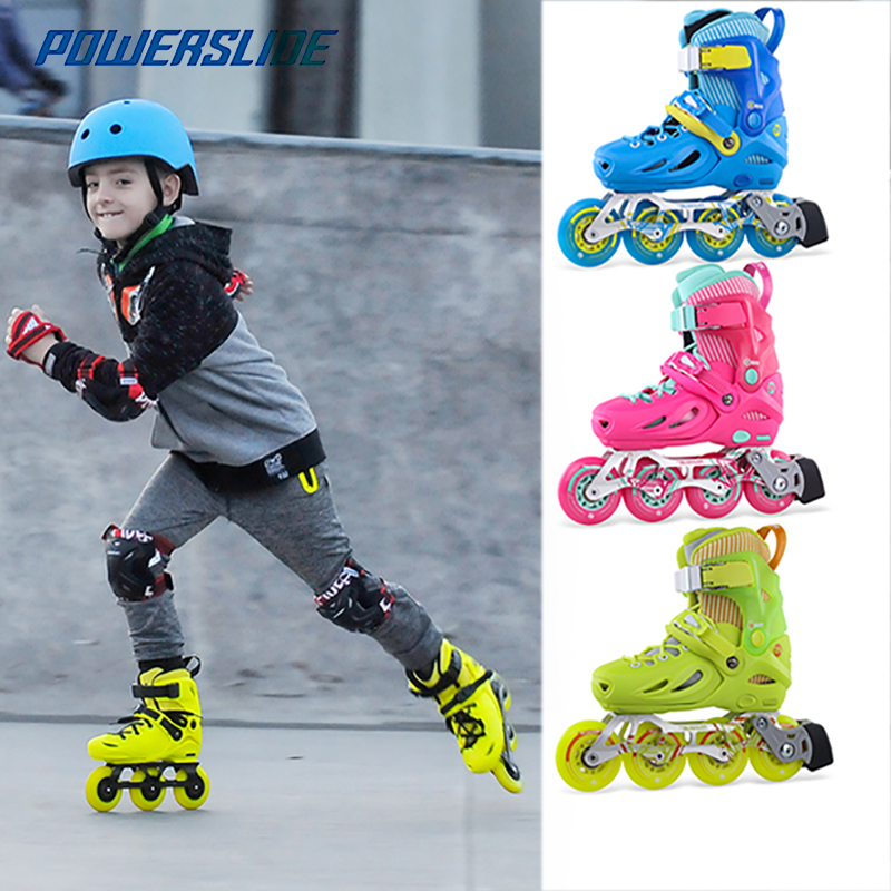 Baolion Leiyue Shine Wheel Skating Shoes Children Ice Skates Full Suit Flat Flower Shoes Adjustable Straight Rows Of Flowers-Style Dry Ice Beginner