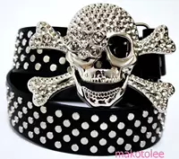 Khaki Black Silver Nails Handsome Skull