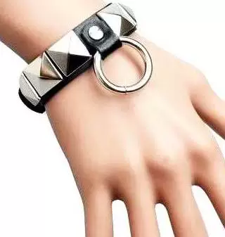 Браслет Trend удлинённый, панк-стиль, искусственная кожа с металлическими шипами, регулируемый