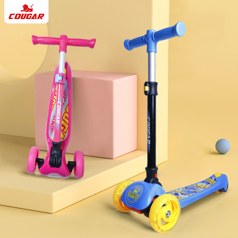 Cougar children scooter 1 - 12 year old scooter 3 - 6 year old baby single - foot child slide adult scooter