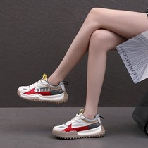 2024 Spring New Hiking Shoes Womens Non-Slip Mesh Breathable Lightweight Hiking Shoes Genuine Leather Off-Road Outdoor Casual Shoes