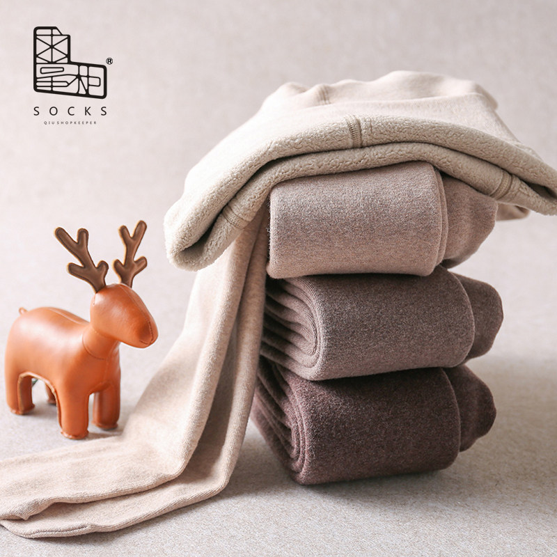 Request Dispensers Pants Socks for women autumn and winter 130 gr -320 gr Anti-cocks cotton slim leg thickened with velvety legs stomatpants