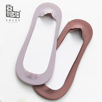 Begging Dispensers Socks Woman Summer Thin boat Sox reinforced ultra shallow mouth ice silk invisible socks pure cotton wool ring bottom suction perspiration