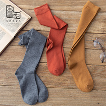 Begging Dispensers Calf Socks Women Wool Fall and knee-stocking days Stocking Socks Pure Color Beauty Legs Warm High Cylinder Socks