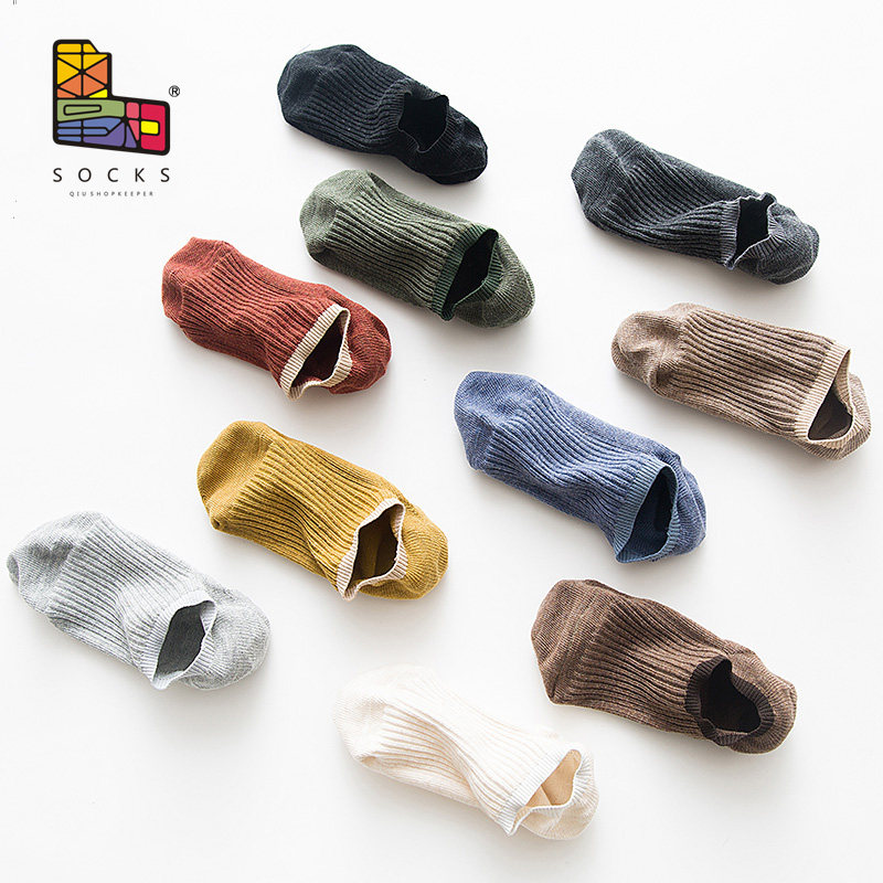 Invisible Socks Lady Light Mouth Pure Cotton Korea Pumping 100 Hitch Silicone Anti Slip Invisible Thin short socks with invisible socks