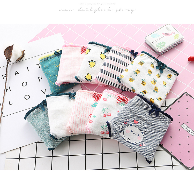 7 hộp quà tặng đồ lót phụ nữ cotton gợi cảm eo thấp tóm tắt quần lớn tuần tuần quần ren quần lót đùi nam