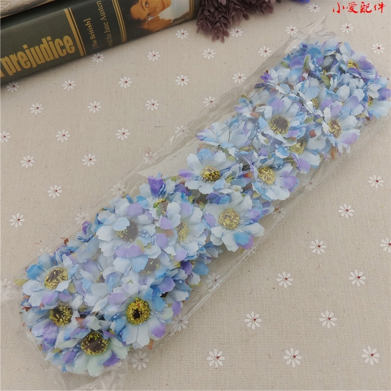 彩色小雏菊仿真花束太阳花菊花diy花环花饰小花瓶装饰花野菊花