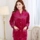 Mùa thu và mùa đông phụ nữ flannel đồ ngủ dày ấm san hô lông cừu dài tay phù hợp với áo len dễ thương kích thước lớn dịch vụ nhà đầm ngủ đẹp
