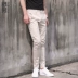Shu nam 2019 mùa thu nam chân màu sáng quần giản dị quần kaki nam quần mỏng Hàn Quốc - Quần Harem quần thể thao Quần Harem