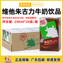 Hong Kong imports Vitamin Chocolate Milk Drinks 250ml*24 boxes of bowl-ready chocolate drinks