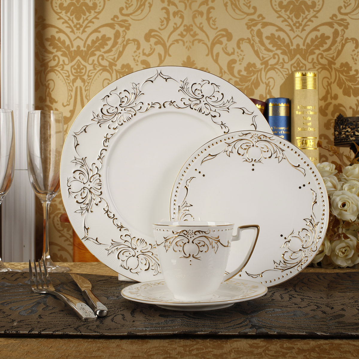 European style afternoon tea set ingrid British ceramic cup dish of tea sets ceramic coffee set fruit bowl