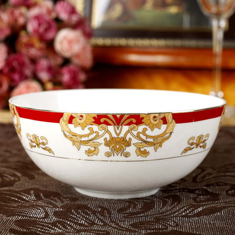 Ou ipads porcelain tableware home outfit ceramic bowl which suits for Chinese style wedding gift box