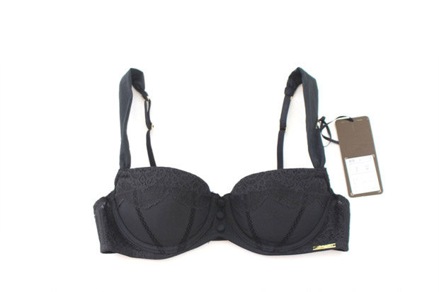 164 full 80 European and American big card black lace can be inserted in thin bra small breasted bra with female underwear bra