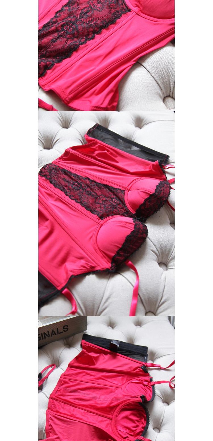 01 Châu Âu và Hoa Kỳ dây đeo vai lớn màu đỏ có thể tháo rời với corset chống trượt nhỏ ngực cơ thể mm phù hợp với corset ống hàng đầu áo định hình nữ