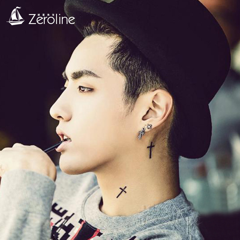 [USD 18.17] Korean fashion personality Stud Earrings men's titanium