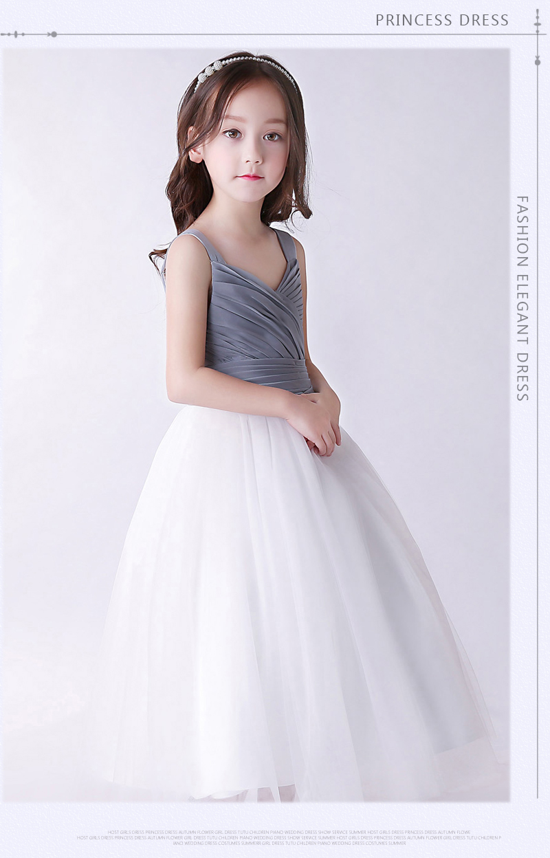 Nữ lớn cô gái buổi tối ăn mặc công chúa váy trẻ em chủ sân khấu sàn catwalk hiệu suất đàn piano quần áo hoa cô gái cưới tutu váy đầm đẹp