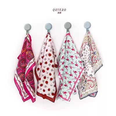 QUIERO women Bohemian folk wind ins Flamingo scarf small square scarf bandana headscarf hair hoop