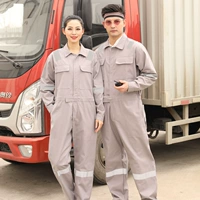 Серый хлопковый комбинезон