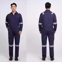 Тонкий комбинезон темно-синего цвета