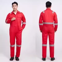 Красный статический комбинезон