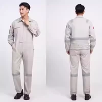 Серый статический комбинезон