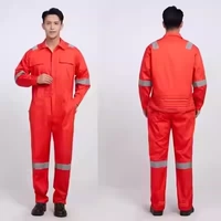 Оранжевый тонкий комбинезон