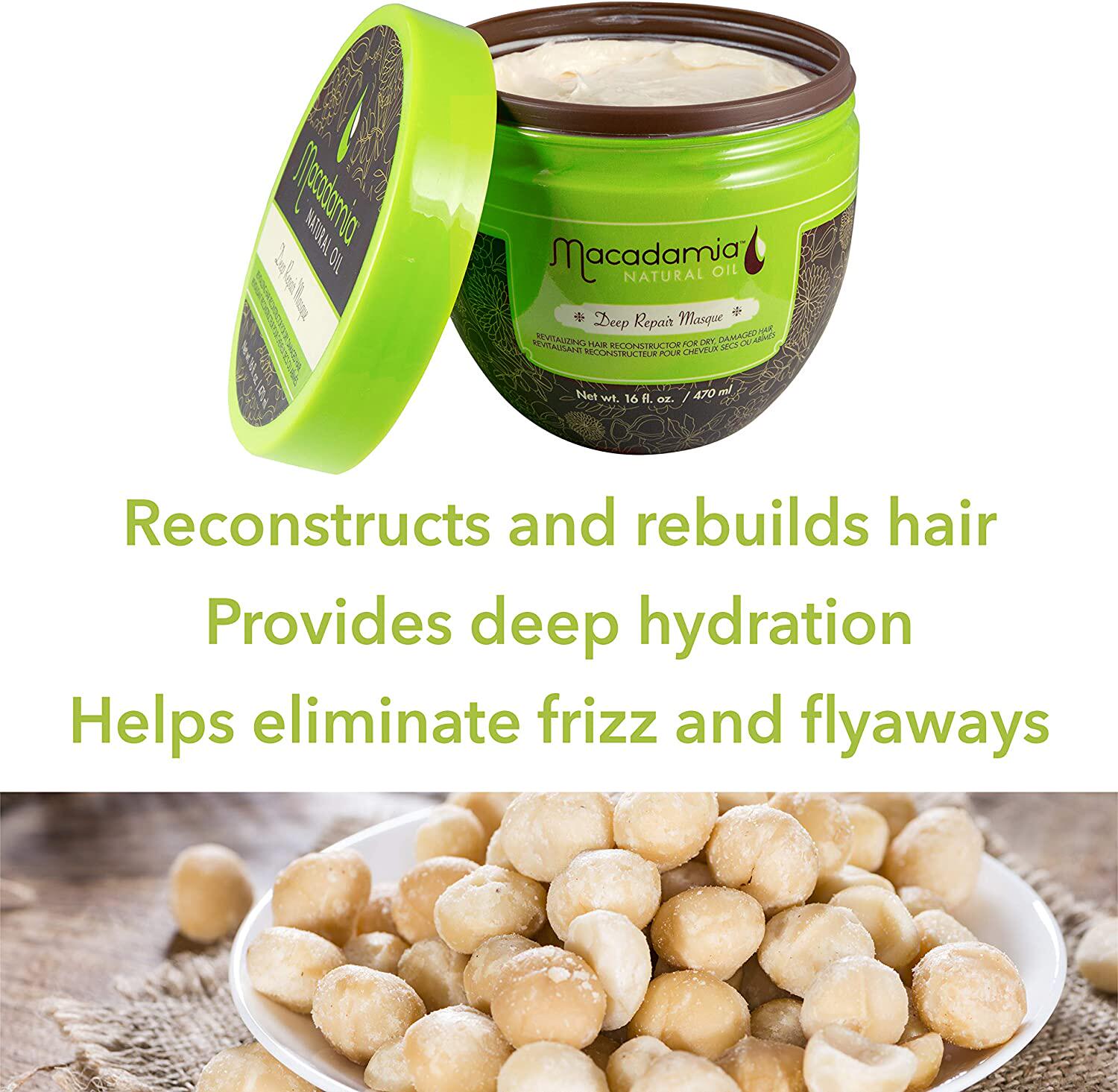 Spot recommended MACADAMIA macadamia nut deep hair care film 470ML dry dyeing perm